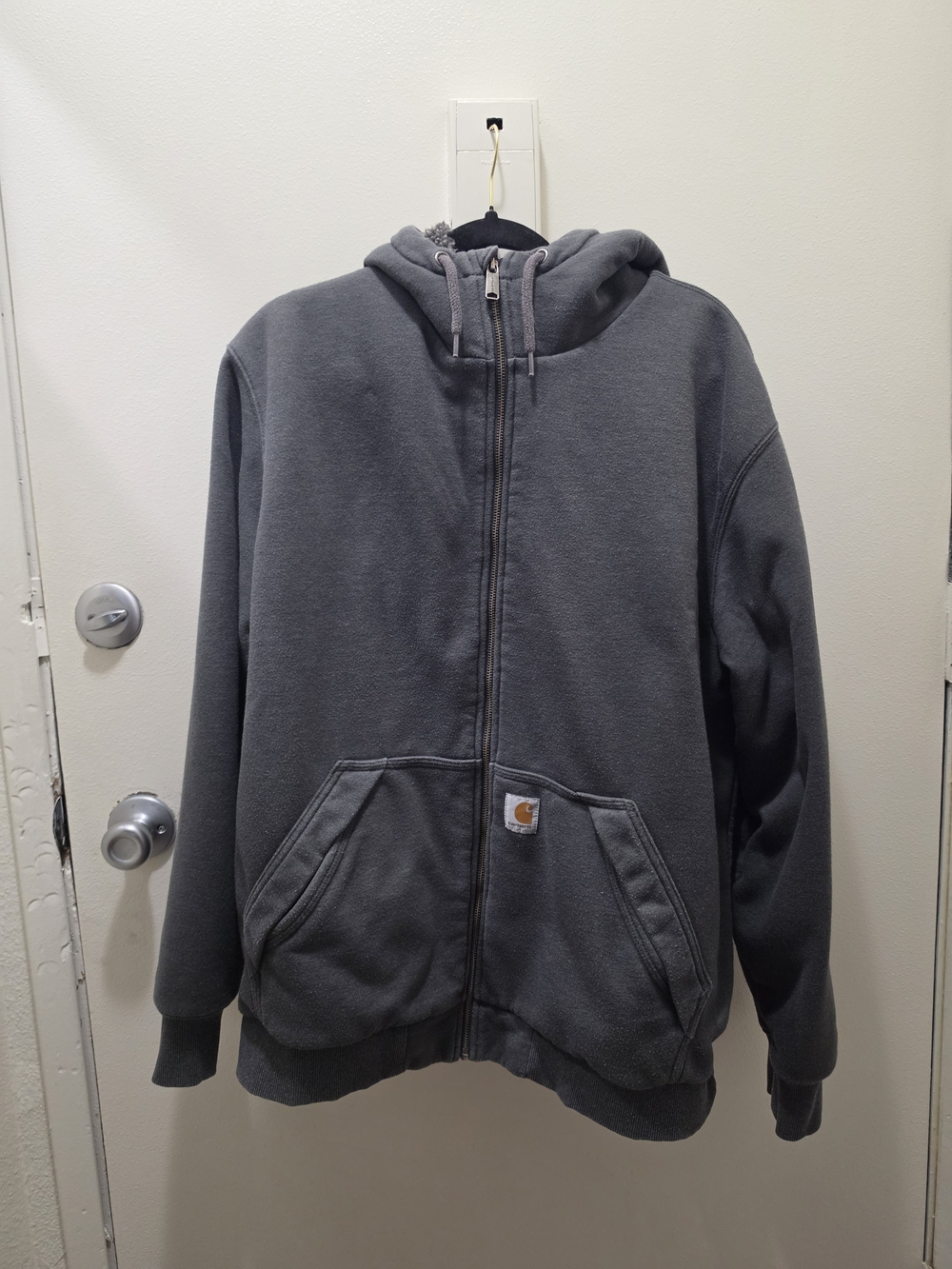​Carhartt Rain Defender Heavyweight Sherpa Lined Full Zip Jacket Gray XL